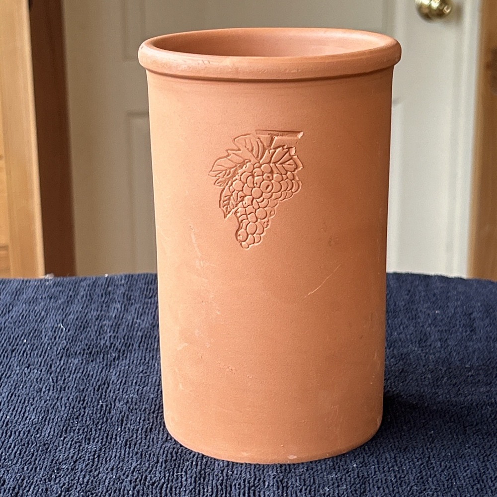 Terra Cotta Multipurpose Jar Wine Chiller Original from Tuscany -6.75"Hx4.25W"